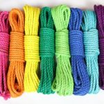 Dyed jute shibari rope