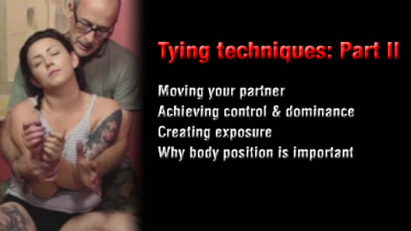 ‘Tying techniques: Part II’: The art of no rope shibari