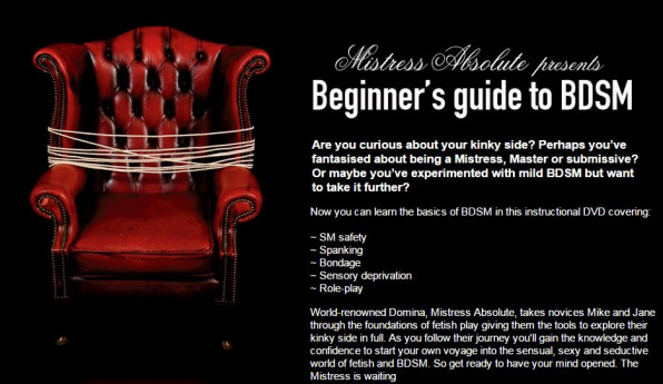 Beginners Guide to BDSM by Mistress Absolute now on-line