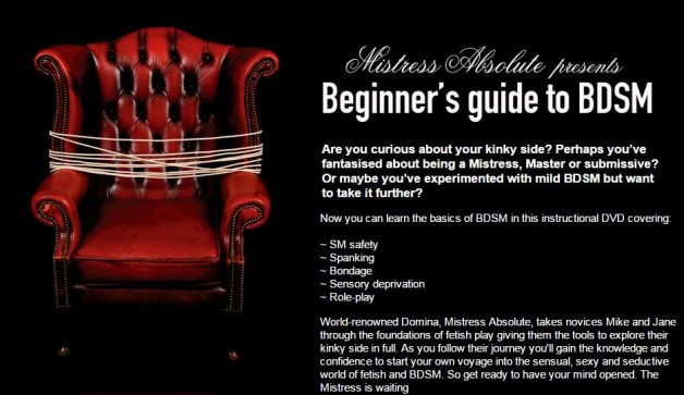 Beginners Guide to BDSM by Mistress Absolute now on-line