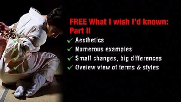 Another free tutorial in the ‘What I wish I had known when I started shibari’ series