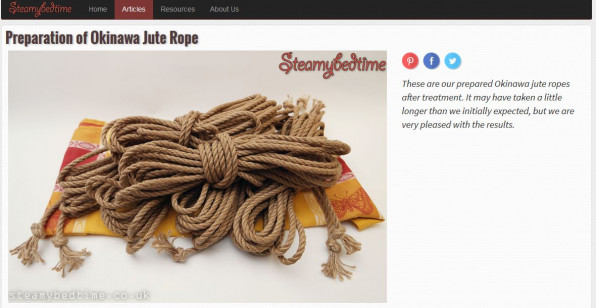 steamybedtime ESINEM Okinawa jute rope