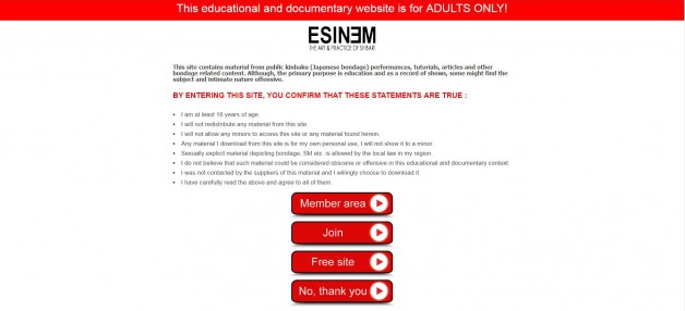 ESINEM shibari web site