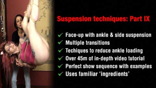 Shibari futo-momo suspension tutorials