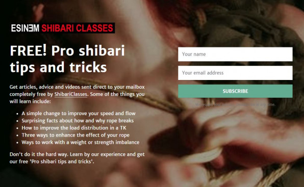 Get shibari pro-tips by email